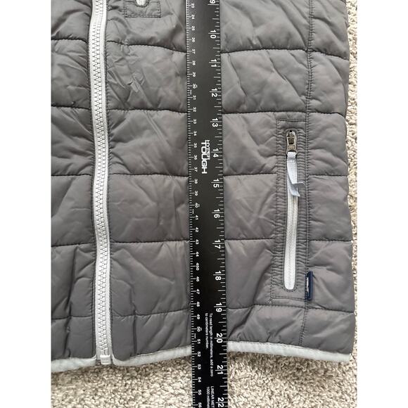 Vineyard Vines Gray Puffer Vest Zip Up Boys Size Medium Zipper Pockets - Picture 5 of 6